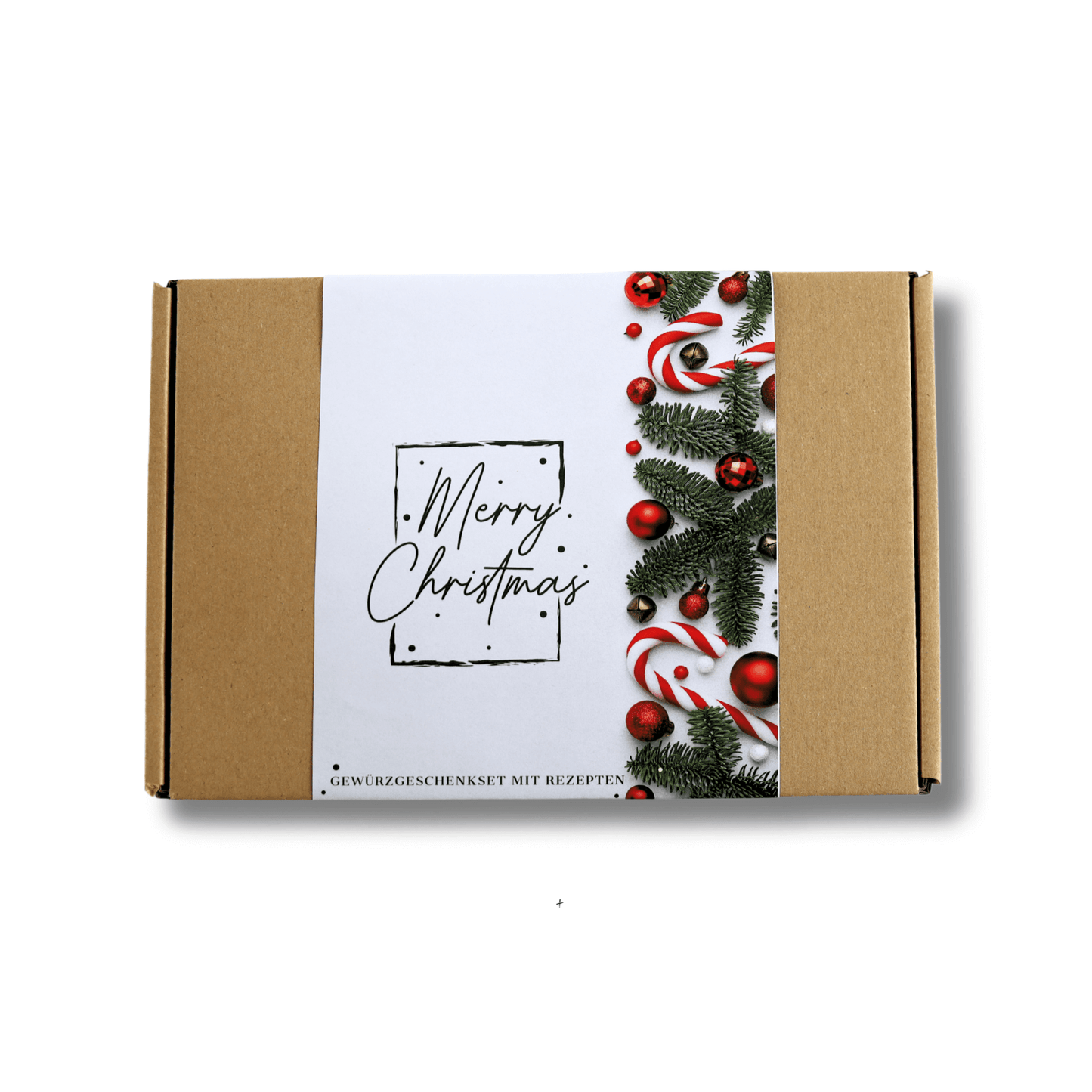 Kleine Weihnachts-Gewürzbox mit Golden Spoon