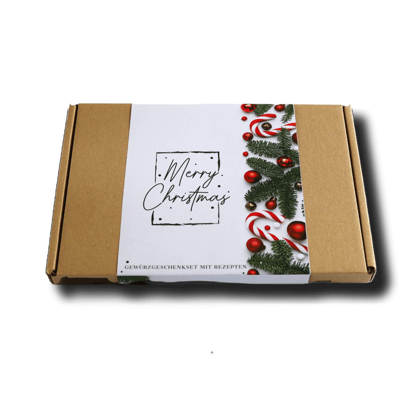 Kleine Weihnachts-Gewürzbox mit Golden Spoon